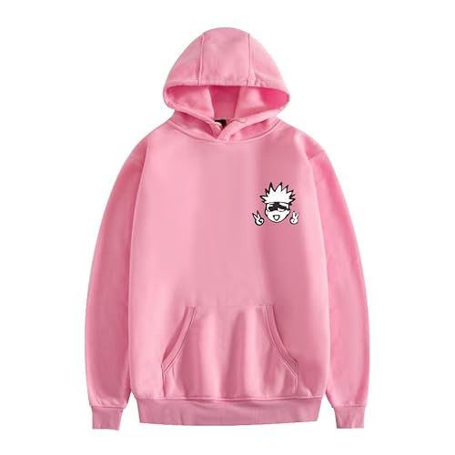Zhongkaihua Gojo Satoru Anime Digital Hoodie Pullover Adult Teen Anime Sweatshirt with Pocket Warm Gift for Student Lovers von Zhongkaihua