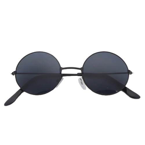 Zhongkaihua Gojo Satoru Sonnenbrille Gojo Cosplay Zubehör Polarisierte Sonnenbrille Schwarzer Rahmen mit runden Gläsern von Zhongkaihua