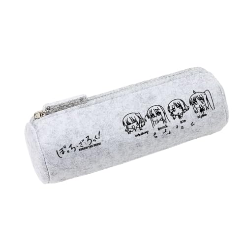 Zhongkaihua Goto Hitori Anime Federmäppchen Leinwand Federmäppchen Niedlich Cartoon Reißverschluss Stifttasche Schulbedarf für Schüler, Typ 1, 6.5x19cm, Federmäppchen von Zhongkaihua