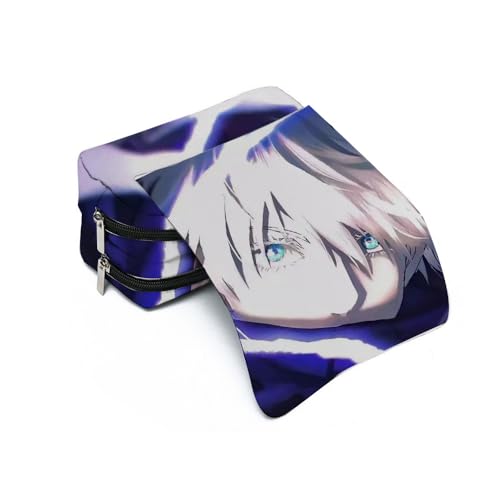 Zhongkaihua JJK Gojo Satoru Itadori Yuuji Fashion Schreibwaren Federmäppchen für Mädchen Jungen Schulgeschenk Große Kapazität Schulanfang Stifttasche, Typ 1, 21 x 10 x 7.5 cm, Federmäppchen von Zhongkaihua