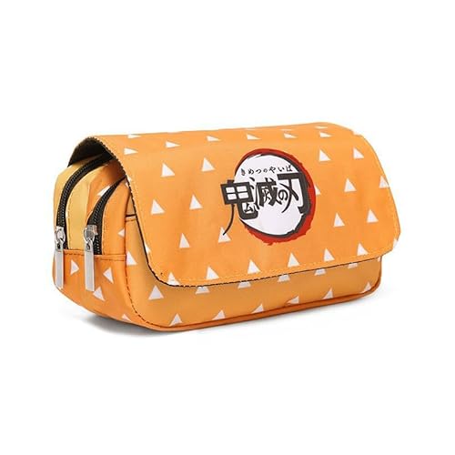 Zhongkaihua Kamado Nezuko Kochou Shinobu Anime Federmäppchen Männer Mädchen Große Kapazität Schreibwaren, Cute Polyester Pencil Case Kinder Schule Zuhause Beutel von Zhongkaihua