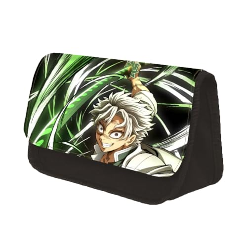 Zhongkaihua Kamado Tanjiro Kamado Nezuko Agatsuma Zen'itsu Kochou Shinobu Fashion Stationery Canvas Pencil Case for Girls Boys Schooler Gift Large Capacity Back to School Anime Pen Bag, Shinazugawa von Zhongkaihua