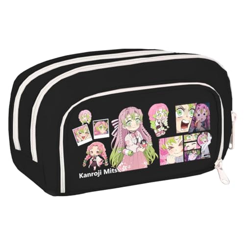 Zhongkaihua Kamado Tanjiro Kamado Nezuko Anime-inspiriertes Federmäppchen, geräumiger, stilvoller Schreibwaren-Organizer, Geschenk für Kinder, Typ 25, 21cm x 5cm x 12cm, Federmäppchen von Zhongkaihua