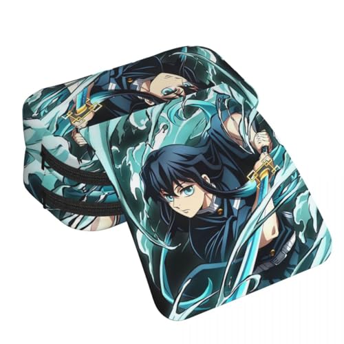 Zhongkaihua Kamado Tanjiro Kamado Nezuko Rengoku Kyoujurou Mode Schreibwaren Anime Leinwand Federmäppchen für Mädchen Jungen Schulgeschenk Große Kapazität Schulanfang Stifttasche, Typ4, 21 x 7.5 x 10 von Zhongkaihua