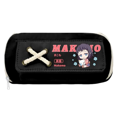 Zhongkaihua Kamado Tanjiro Kamado Nezuko Tsuyuri Kanawo Mode Schreibwaren Anime Leinwand Federmäppchen für Mädchen Jungen Schulgeschenk Große Kapazität Schulanfang Stifttasche, Typ 26, 21 x 11 cm von Zhongkaihua