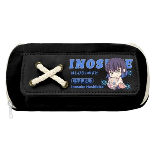 Zhongkaihua Kamado Tanjiro Kamado Nezuko Tsuyuri Kanawo Mode Schreibwaren Anime Leinwand Federmäppchen für Mädchen Jungen Schulgeschenk Große Kapazität Schulanfang Stifttasche, Typ 27, 21 x 11 cm von Zhongkaihua