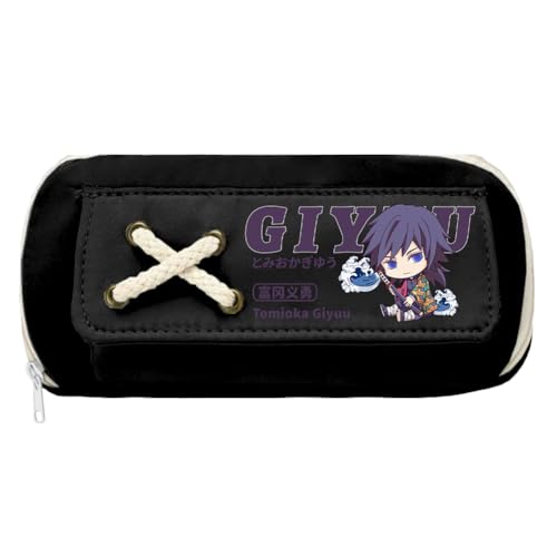 Zhongkaihua Kamado Tanjiro Kamado Nezuko Tsuyuri Kanawo Mode Schreibwaren Anime Leinwand Federmäppchen für Mädchen Jungen Schulgeschenk Große Kapazität Schulanfang Stifttasche, Typ 32, 21 x 11 cm von Zhongkaihua