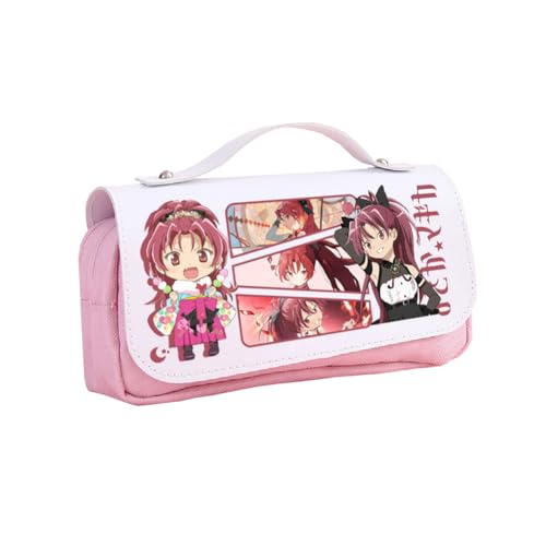 Zhongkaihua KanameMadoka Federmäppchen Akemi Homura Thema Mode Cartoon Schreibwaren Federmäppchen für Mädchen Jungen Schulgeschenk Große Kapazität Schulanfang Stifttasche, Kyouko, 21 x 10 x 7 cm von Zhongkaihua