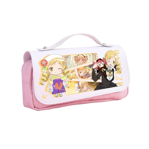 Zhongkaihua KanameMadoka Federmäppchen Akemi Homura Thema Mode Cartoon Schreibwaren Federmäppchen für Mädchen Jungen Schulgeschenk Große Kapazität Schulanfang Stifttasche, Tomoe Mami, 21 x 10 x 7 cm von Zhongkaihua