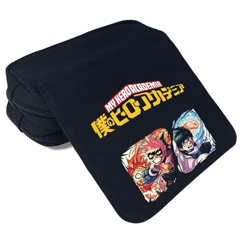 Zhongkaihua My Hero Academia Anime Fashion Schreibwaren Federmäppchen für Mädchen Jungen Teenager Schuler Geschenk, MHA Cartoon Großes Fassungsvermögen Fach Zurück zur Schule Stifttasche, Mha - 08, 21 von Zhongkaihua