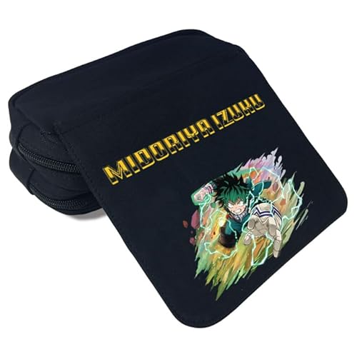 Zhongkaihua My Hero Academia Anime Fashion Schreibwaren Federmäppchen für Mädchen Jungen Teenager Schuler Geschenk, MHA Cartoon Großes Fassungsvermögen Fach Zurück zur Schule Stifttasche, Mha - 04, 21 von Zhongkaihua