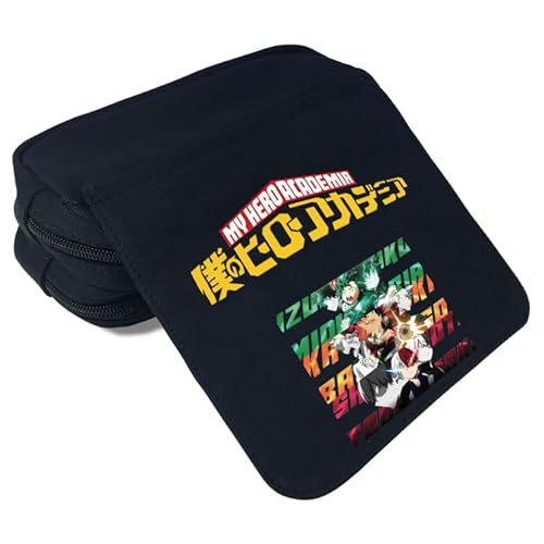 Zhongkaihua My Hero Academia Anime Fashion Schreibwaren Federmäppchen für Mädchen Jungen Teenager Schuler Geschenk, MHA Cartoon Großes Fassungsvermögen Fach Zurück zur Schule Stifttasche, Mha - 09, 21 von Zhongkaihua