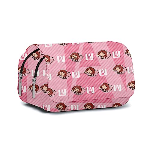 Zhongkaihua My Hero Academia Stiftetasche mit Reißverschluss, große Kapazität, MHA Federmäppchen, Midoriya Izuku, Schreibwaren-Beutel, Anime-Druck, Polyester, doppellagig, Federmäppchen, Typ 05, von Zhongkaihua