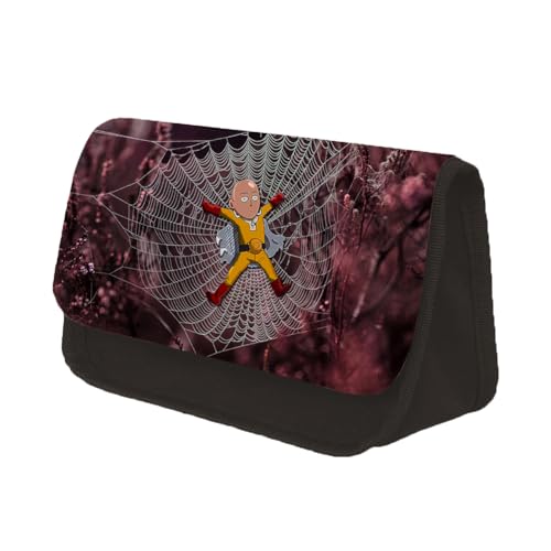Zhongkaihua One Punch Man Saitama Tatsumaki Genos Fashion Schreibwaren Polyester Federmäppchen für Mädchen Jungen Schulgeschenk Große Kapazität Back to School Anime Stifttasche, Typ 12, 22 x 7.5 x 13 von Zhongkaihua