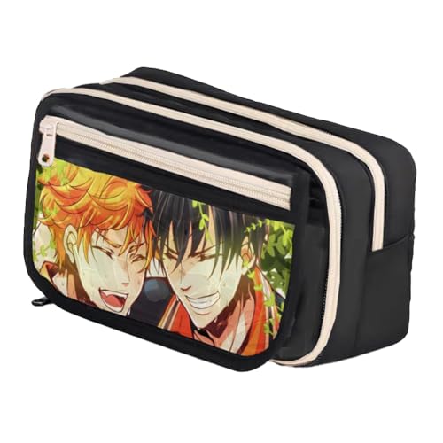 Zhongkaihua Shoyo Hinata Anime Federmäppchen, Tobio Kageyama doppellagig, geräumig, modische Schreibwaren-Aufbewahrungsbox, Geschenk für Kinder, Typ 4, 21cm x 13cm x 8cm, Federmäppchen Zhongkaihua Shoyo Hinata Anime Federmäppchen, Tobio Kageyama doppellagig, geräumig, modische Schreibwaren-Aufbewahrungsbox, Geschenk für Kinder, Typ 4, 21cm x 13cm x 8cm, Federmäppchen von Zhongkaihua