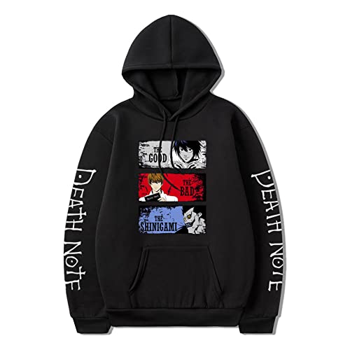 Zhongkaihua The Death Note Hoodie 3D Anime Figure Printed Hoodie Sweatshirt Casual Top Pullover für Kinder Erwachsene, Typ 1, L von Zhongkaihua