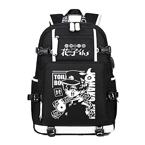 Zhongkaihua Toilettengebundene Hanako-kun Rucksack 3D Anime Merch Cosplay Rucksack Mädchen Jungen Schultaschen Studenten Computertasche Casual Daypacks für Outdoor Reisen Büro, Typ 1 von Zhongkaihua