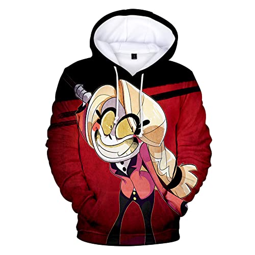 Zhongkaihua Unisex Hazbin Hotel Hoodie Cosplay Kostüm Anime 3D Gedruckte Hoodies Weatshirts Kapuzenpullover Langarm Weatshirts Jacke, Typ6, XXXL von Zhongkaihua