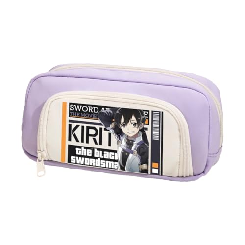 Zhongkaihua Yuuki Asuna/Kirigaya Kazuto Anime Bedrucktes Federmäppchen Große Kapazität Federmäppchen Studenten Schreibwaren Organizer Stifttasche Eröffnungssaison Schreibwaren Geschenk, Typ 16 von Zhongkaihua