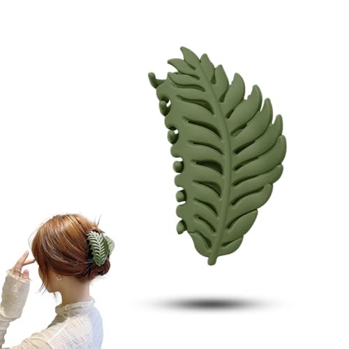 Grüne Haarspangen, große Haarklammer, Blätter, Klauenklammer, Bananen-Haarspange, rutschfest, stark, blattförmig, Haarklammern, Blätter, Haarschmuck für Frauen und Mädchen Grüne Haarspangen, große Haarklammer, Blätter, Klauenklammer, Bananen-Haarspange, rutschfest, stark, blattförmig, Haarklammern, Blätter, Haarschmuck für Frauen und Mädchen von Zhouocea