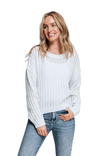 Damen Pullover Ovaler Halsausschnitt Darleen in Mint Grün - ZK124193-N8477, Größe:L/XL von Zhrill