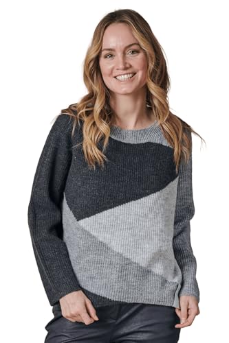 Damen Strickpullover Zhisabella Patch in Schwarz - ZK424786-N9002, Größe:S Damen Strickpullover Zhisabella Patch in Schwarz - ZK424786-N9002, Größe:S von Zhrill