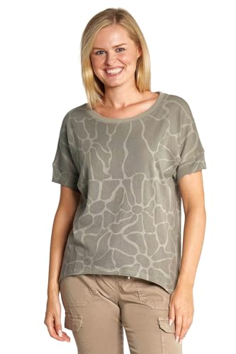 Damen T-Shirt ZHRAHEL AOP Olive in Olive - ZT125998-T832 von Zhrill