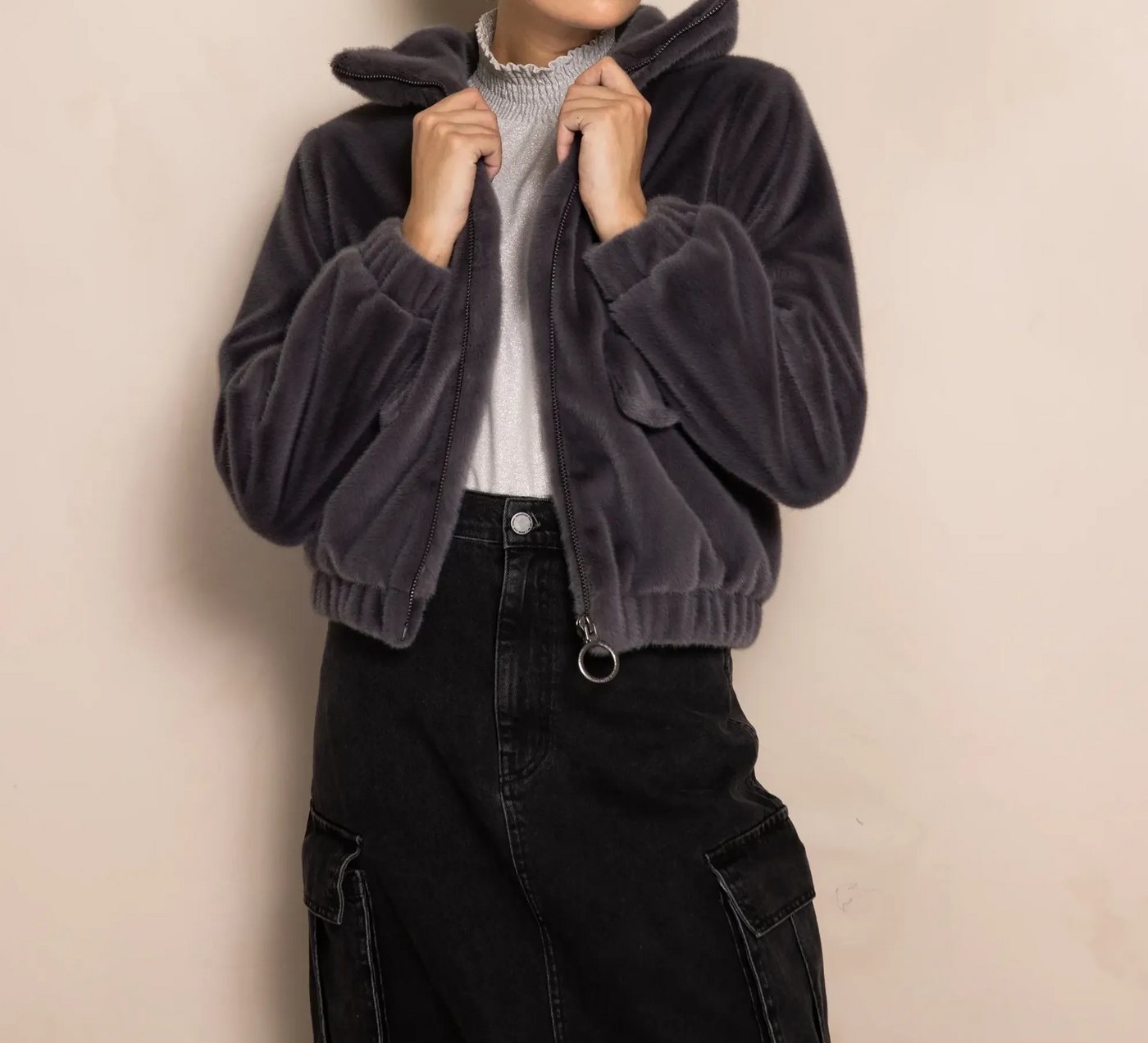 Zhrill Anorak ZHRILL Jacke Dara anthra grau von Zhrill