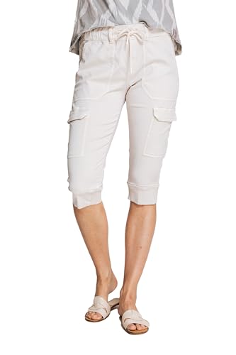 Zhrill Damen Caprihose Daisey Capri in Beige - N224209-N3186, Größe:XL von Zhrill