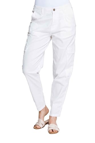Zhrill Damen Cargohose Calla in Weiß - N124116-N1331, Größe:27 von Zhrill