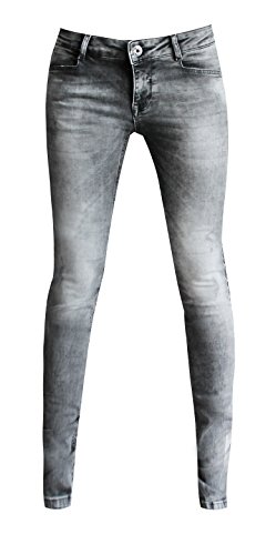 Zhrill Damen Jeanshose Röhrenjeans 5 Pocket Vintage Skinny Fit Blake, Größe:W26 / L32, Farbe:W970 - Bee Black von Zhrill