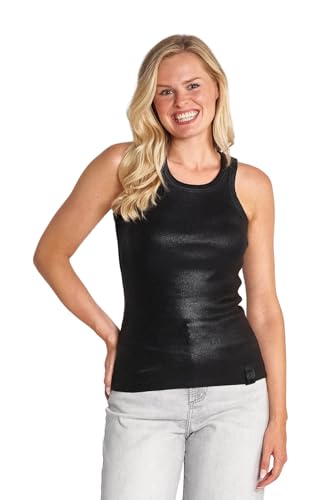 Damen Tank Tops Zharia METALLIC Black in Black - ZT125205-T924 von Zhrill