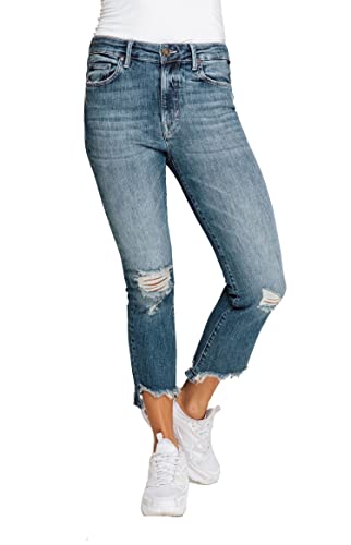 Zhrill Jeans Allegra Used Look in Blue Blau - D122590-W7486, Größe:31 von Zhrill