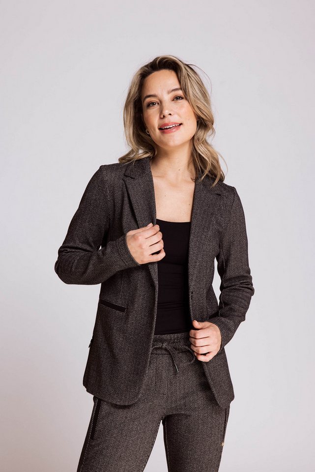 Zhrill Jerseyblazer ZHSALMA LONG HERRINGBONE von Zhrill