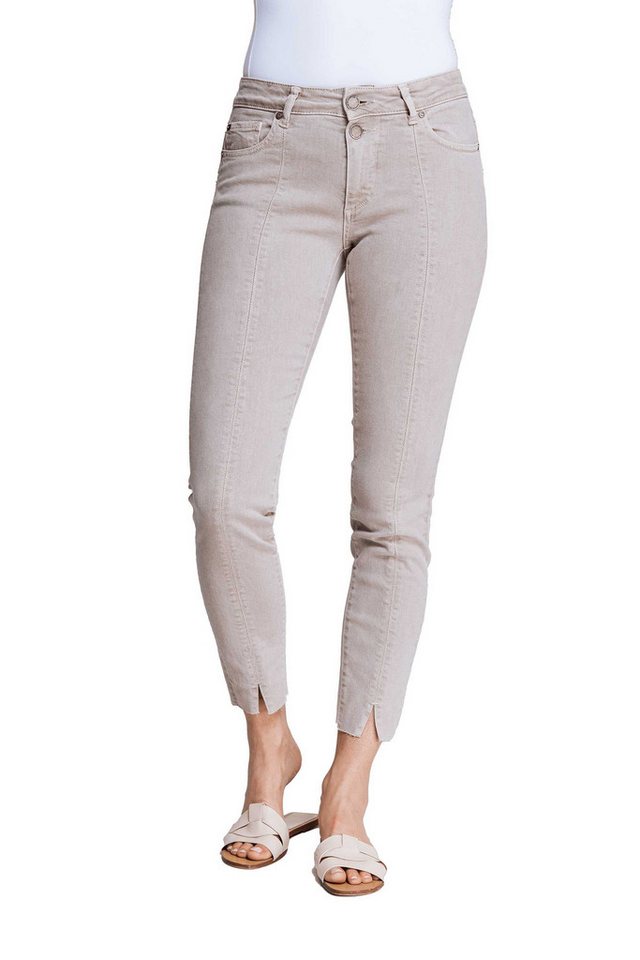 Zhrill 7/8-Jeans Skinny Jeans KELA Grau angenehmer Tragekomfort von Zhrill
