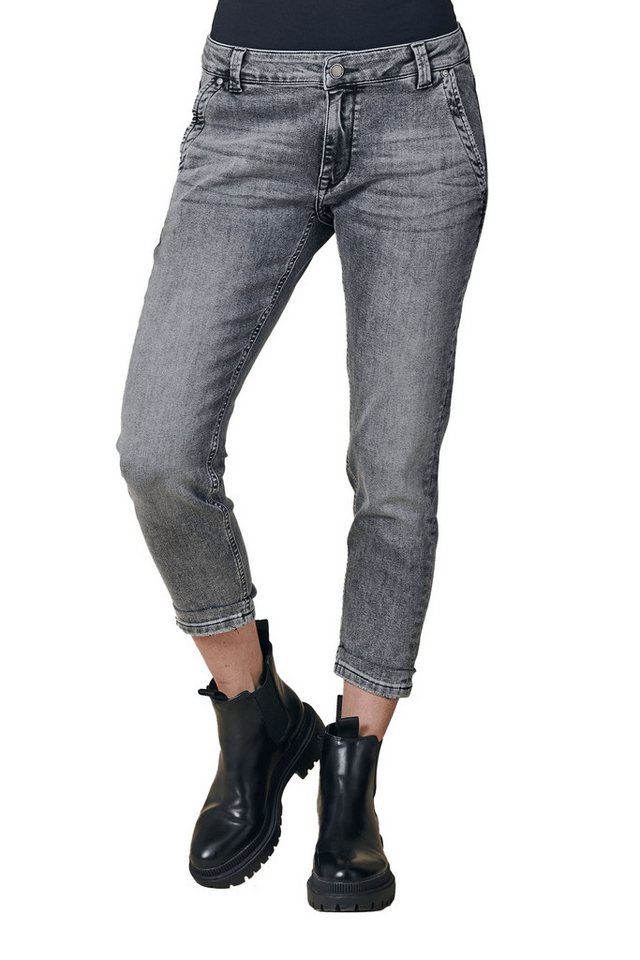 Zhrill 7/8-Jeans Slim Fit Jeans ZHDALVA Grau angenehmer Tragekomfort von Zhrill