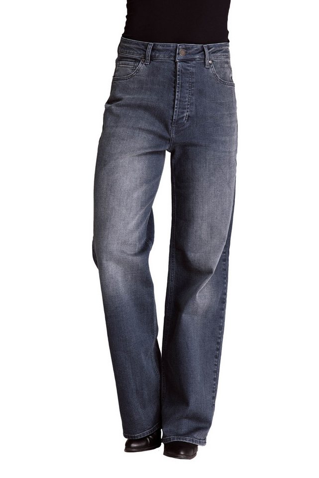 Zhrill Mom-Jeans Slim Fit Jeans ZHTABA LIGHT BAGGY Blau angenehmer Tragekomfort von Zhrill