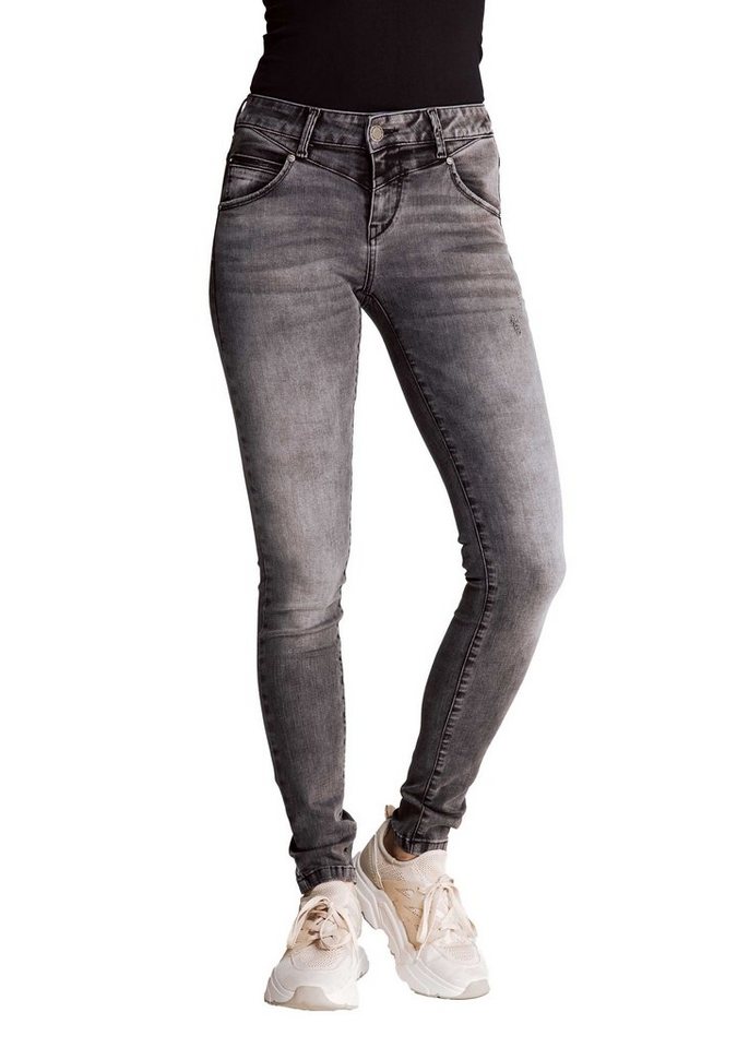 Zhrill Skinny-fit-Jeans Skinny Jeans DONDI Black angenehmer Tragekomfort von Zhrill