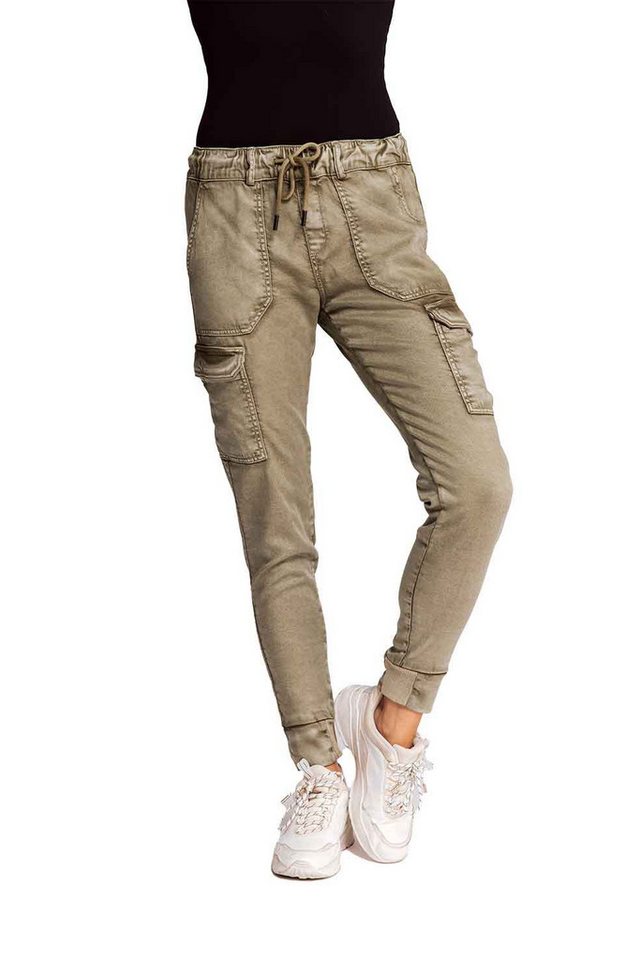 Zhrill Stoffhose DAISEY OLIVE Joggpant (0-tlg) angenehmer Tragekomfort von Zhrill