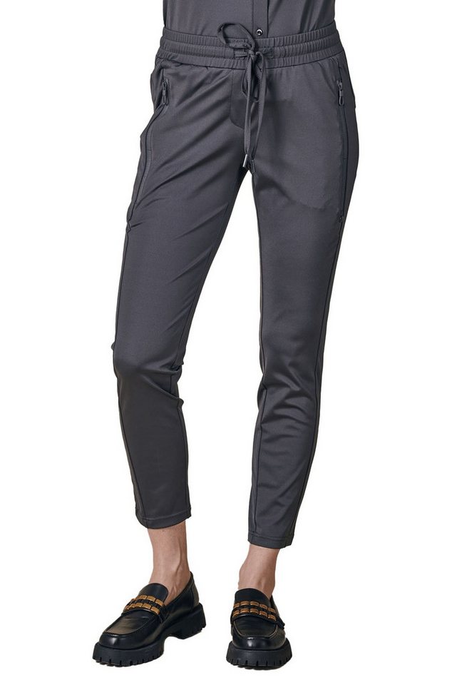 Zhrill Stoffhose Jogger Pants ZHCHIARA CASUAL TECHNO Schwarz (0-tlg) angenehmer Tragekomfort von Zhrill