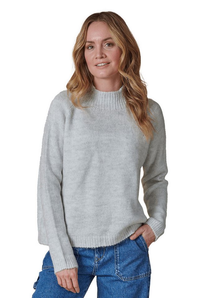 Zhrill Strickpullover Strickpullover ZHAINO Grau Care Label vor dem Waschen beachten von Zhrill