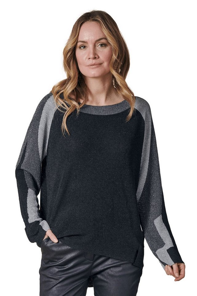 Zhrill Strickpullover Strickpullover ZHISABELLA LUREX Schwarz Care Label vor dem Waschen beachten von Zhrill