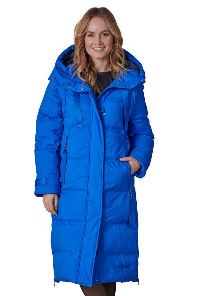 Zhrill Winterjacke Multi Maxi Mantel ZHISI MAX Electric Blue (0-St) angenehmer Tragekomfort von Zhrill