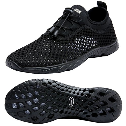 Zhuanglin Schnell trocknende Aqua-Wasserschuhe für Herren, Schwarz, 47 EU Zhuanglin Schnell trocknende Aqua-Wasserschuhe für Herren, Schwarz, 47 EU von Zhuanglin