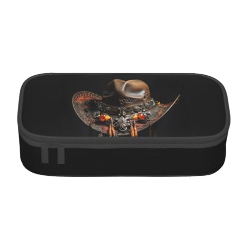 Zhuanyun Aufbewahrungstasche mit großem Fassungsvermögen, Bürobedarf, American West Rodeo Hut, Make-up-Tasche, Schreibtisch-Organizer mit stilvollem von Zhuanyun