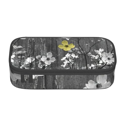 Zhuanyun Aufbewahrungstasche mit großem Fassungsvermögen, Bürobedarf, Blumenmuster, Make-up-Tasche, Schreibtisch-Organizer mit stilvollem Design von Zhuanyun