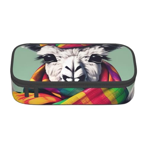 Zhuanyun Aufbewahrungstasche mit großem Fassungsvermögen, Bürobedarf, Lama, Make-up-Tasche, Schreibtisch-Organizer mit stilvollem Design von Zhuanyun