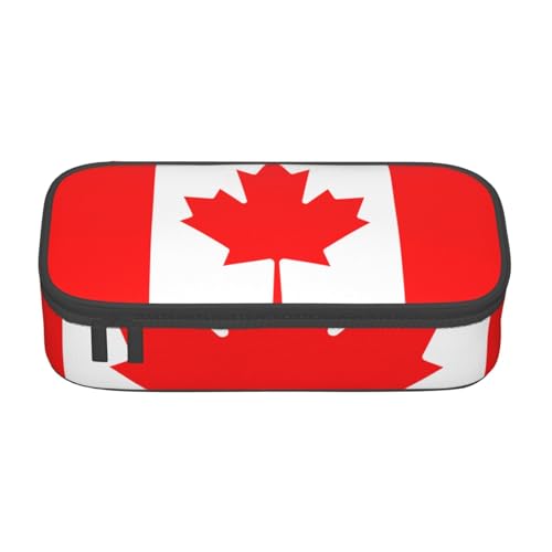 Zhuanyun Aufbewahrungstasche mit großem Fassungsvermögen, Bürobedarf, Make-up-Tasche, Schreibtisch-Organizer mit kanadischer Flagge, Schwarz, One Size, Prägnant von Zhuanyun