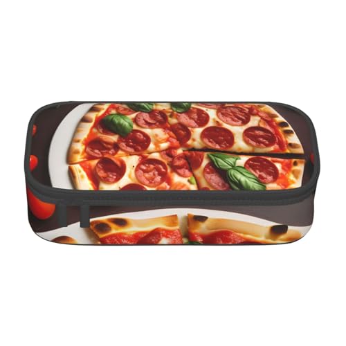 Zhuanyun Aufbewahrungstasche mit großem Fassungsvermögen, Bürobedarf, Pizza-Lebensmittel-Make-up-Tasche, Schreibtisch-Organizer mit stilvollem Design von Zhuanyun