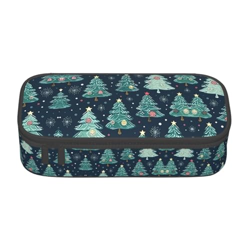 Zhuanyun Aufbewahrungstasche mit großem Fassungsvermögen, Bürobedarf, Weihnachtsbaum, Ball, Sterne, Make-up-Tasche, Schreibtisch-Organizer mit stilvollem Design von Zhuanyun